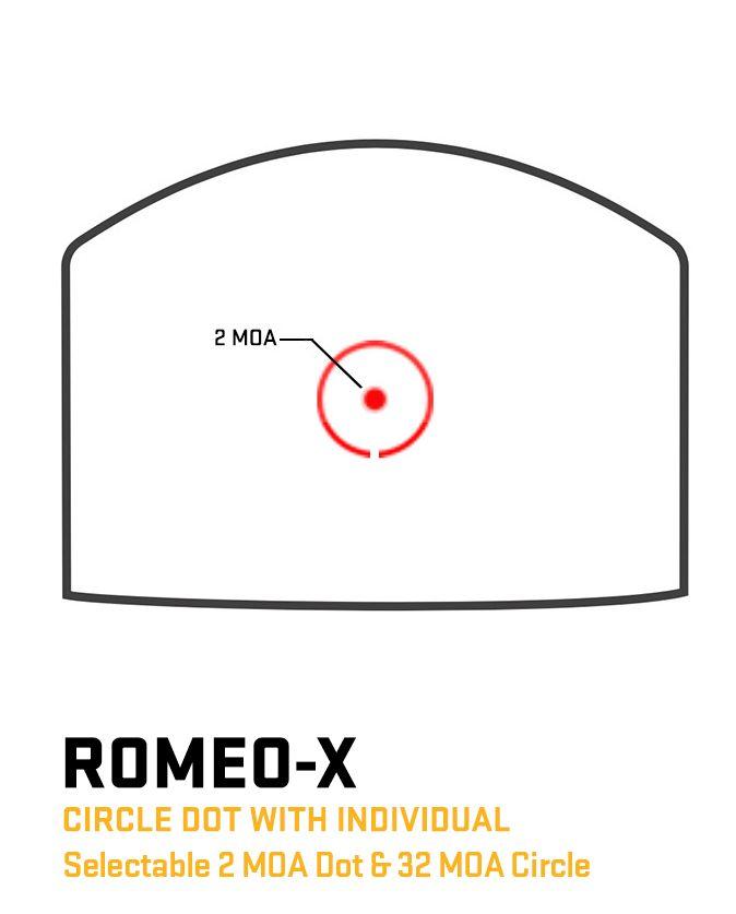Sig Sauer Romeo-X Reflex Sight Open w Compact Footprint/ Circle Dot - Flat Dark Earth Picture of Sig Sauer ROMEO-X REFLEX SIGHT OPEN COMPACT FOOTPRINT CIRCLE DOT FDE