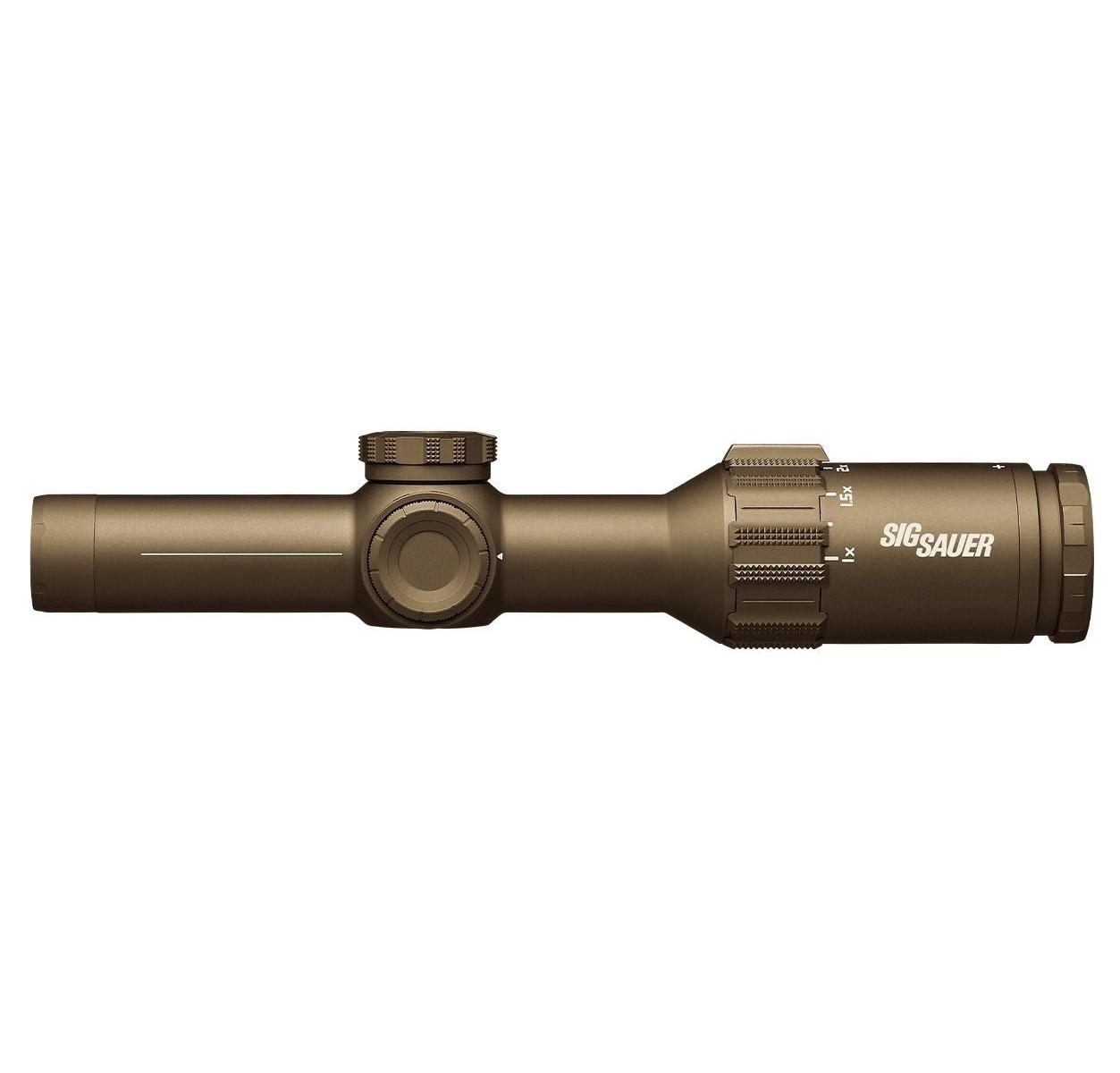 Sig Sauer TANGO6T Rifle Scope 1-6x24 30mm FFP 5.56/7.62 Horseshoe Dot Illum FDE Picture of Sig Sauer Sig TANGO 6T Scope 1-6x24mm 30mm FFP FDE