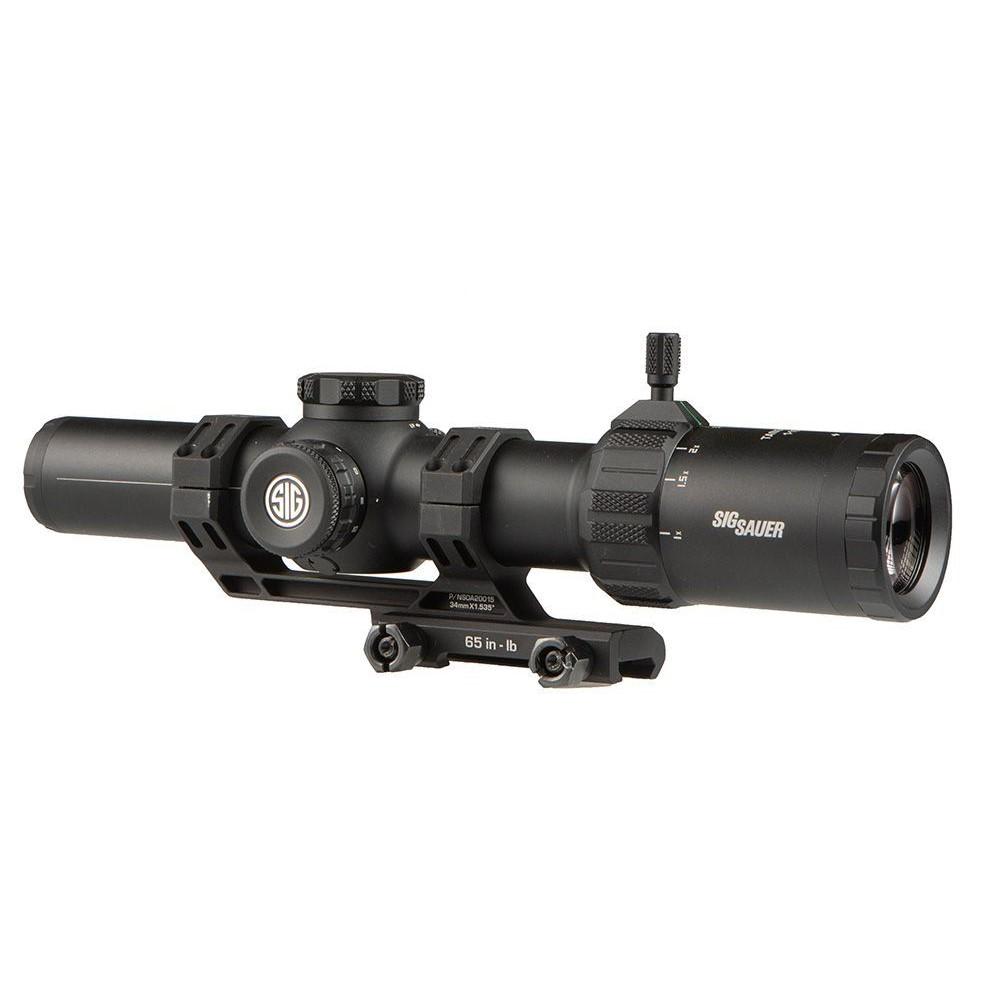 Sig Sauer TANGO-MSR LPVO Rifle Scope 1-10x26 34mm FFP BDC-10 Illum Black Picture of Sig Sauer Sig TANGO MSR 1-10x26mm 34mm FFP Illuminated Reticle Black