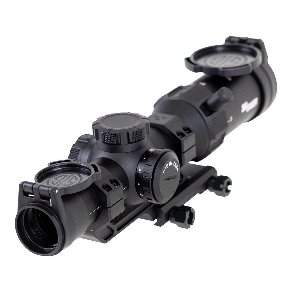 Sig Sauer SPR Rifle Scope 1-4x24mm 30mm SFP Hellfire FL-4 Illum. Black with Mount Picture of Sig Sauer SIG TANGO-SPR SCOPE 1-4X24MM 30MM SFP HELLFIRE FL-4 ILLUM w/ MOUNT