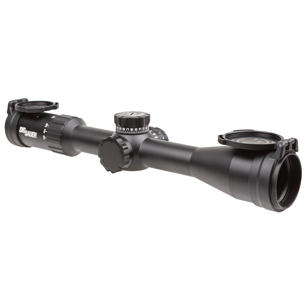 Sig Sauer Whiskey 4 Rifle Scope 4-16x44 30mm FFP MOA Milling Hunter 2.0 Non-Illum Exposed Zero Stop Side Focus - Black Picture of Sig Sauer WHISKEY 4 SCOPE 4-16X44MM 30MM FFP MOA MILLING HUNTER 2.0 SIDE FOCUS