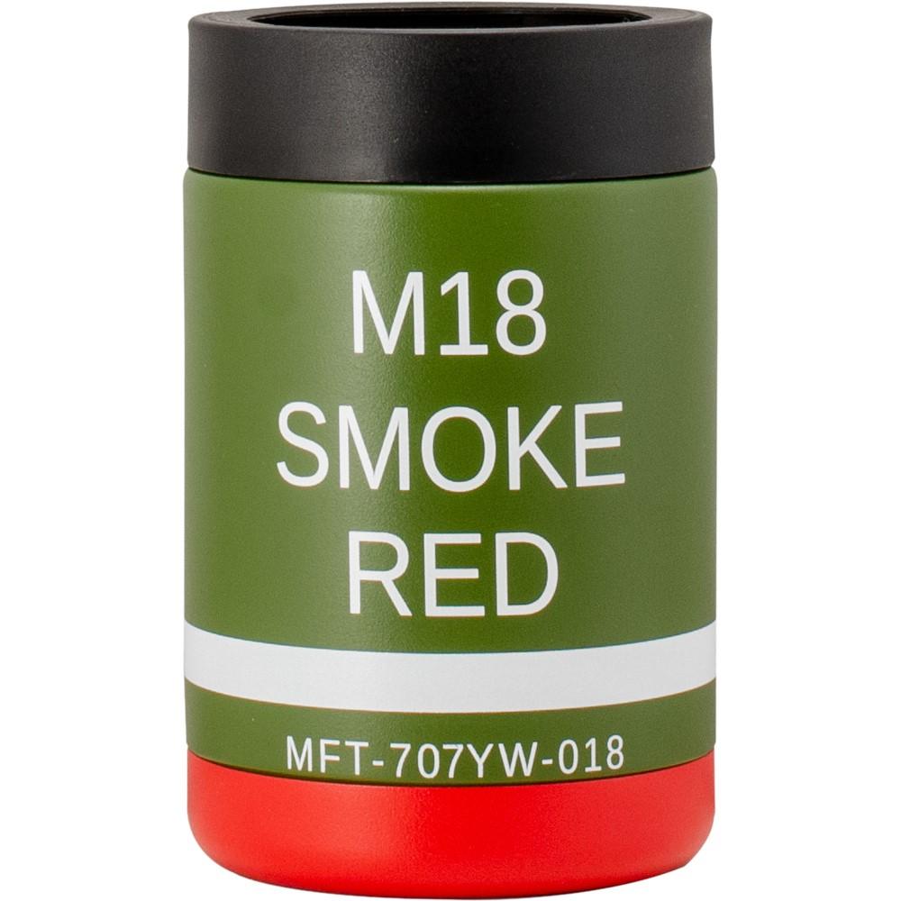 Mission First Tactical M18 Red Smoke Can Cooler 12 oz Picture of Mission First Tactical MFT M18 Red Smoke 12 oz Can Cooler