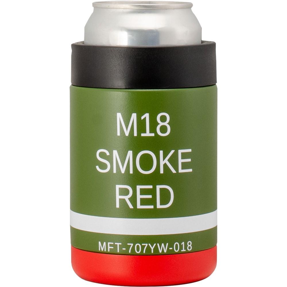 Mission First Tactical M18 Red Smoke Can Cooler 12 oz Picture of Mission First Tactical MFT M18 Red Smoke 12 oz Can Cooler