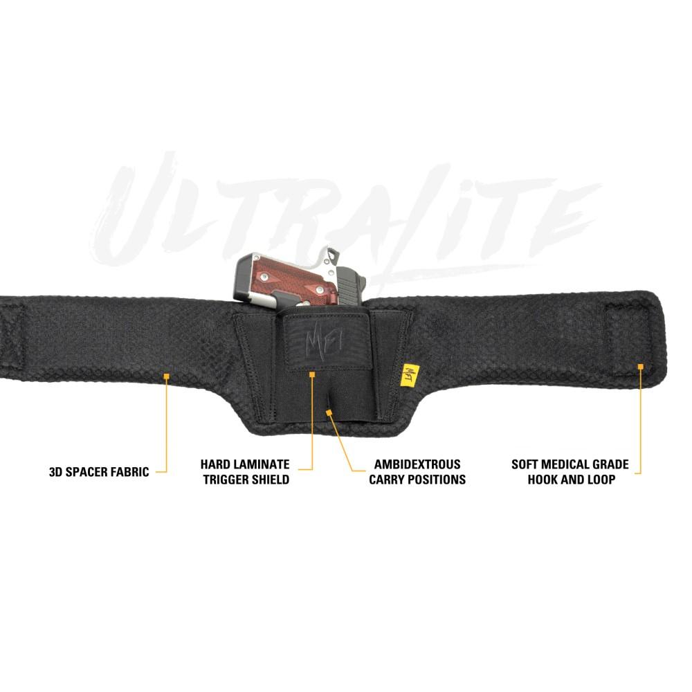 Mission First Tactical Ultralite Belly Band Holster Black Ambi Picture of Mission First Tactical MFT Belly Band Ultra Lite (UL)