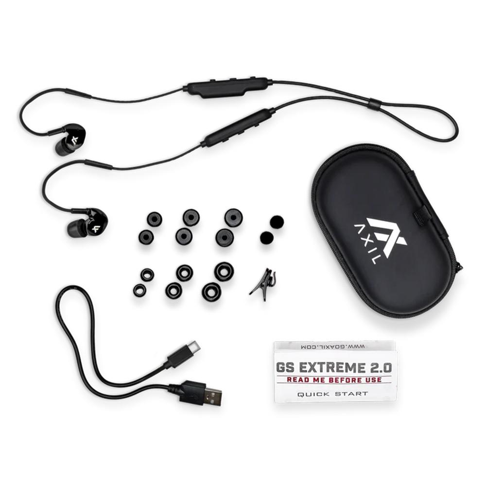 Axil GS Extreme 2.0 Electronic Ear Plugs 13-23dB Black Picture of AXIL Axil GS Extreme 2.0 Retail