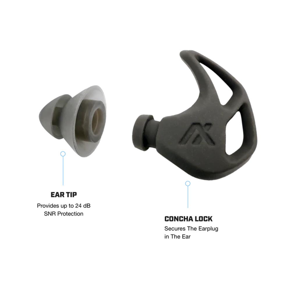 Axil X20 Passive Ear Plugs 17-24dB Black Picture of AXIL Axil X20 Earplug - Black