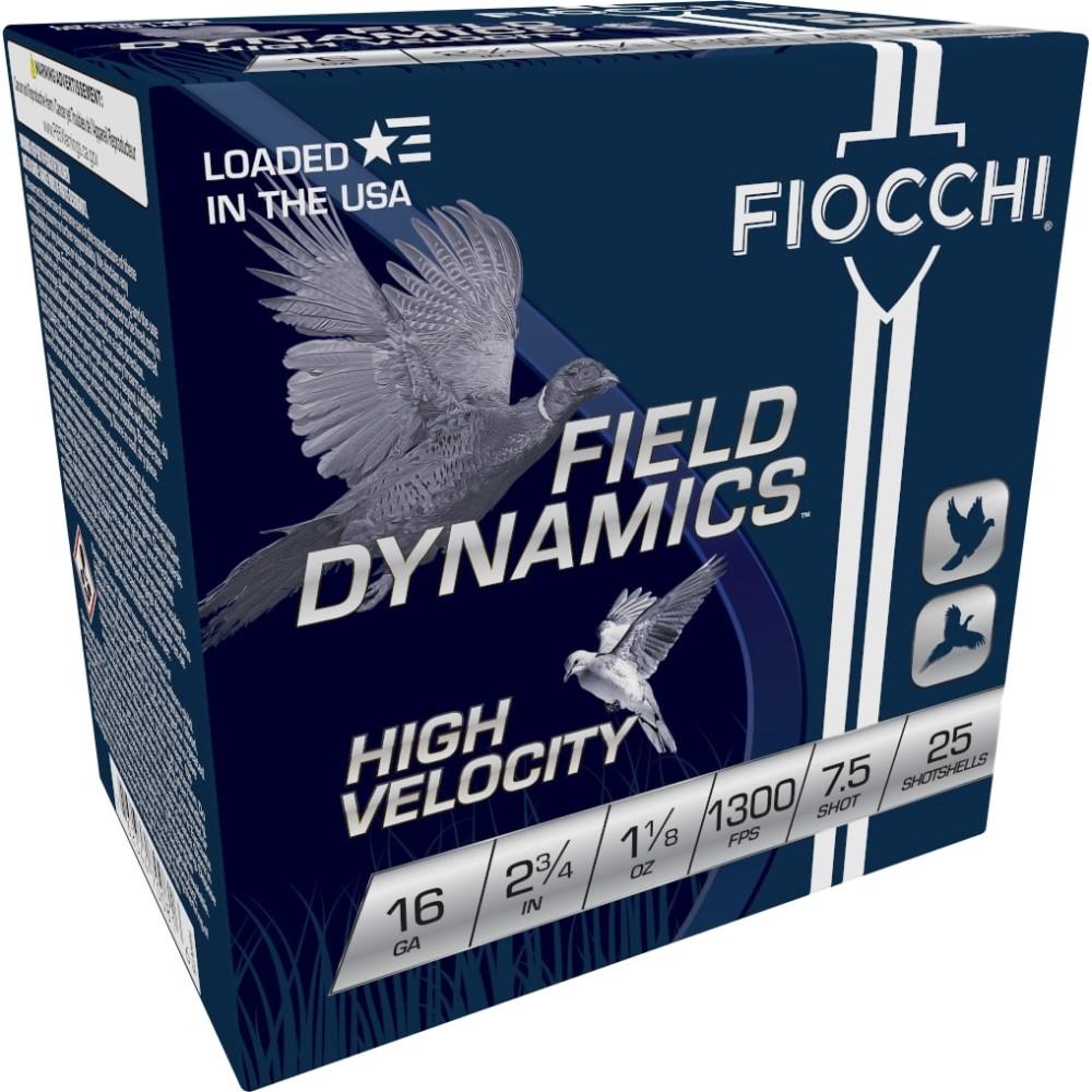 Fiocchi High Velocity Shotshells 16ga 2-3/4" 1-1/8oz #7.5 Hi Velocity 25/ct Picture of Fiocchi Ammunition FIOCCHI 16GA HEAVY 2-3/4" 1-1/8OZ #7.5 1300 FPS