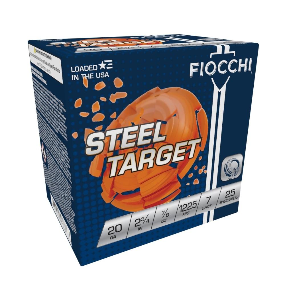 Fiocchi Steel Dove Low Recoil Shotshells 20 ga 2-3/4" 7/8oz 1225 fps #7 25/ct Picture of Fiocchi Ammunition FIOCCHI 20GA 2 3/4" 7/8oz #7 STEEL TARGET LOW RECOIL 25RD