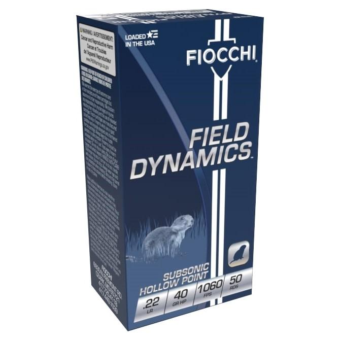 Fiocchi Performance Shooting Dynamics Rimfire Ammunition .22 LR 40 gr HPSS 50/ct Picture of Fiocchi Ammunition FIOCCHI 22 LR 40GR HP SUBSONIC 50RD