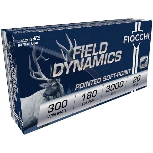Fiocchi Field Dynamics Rifle Ammunition .300 Win Mag 180 gr PSP 3000 fps 20/ct Picture of Fiocchi Ammunition FIOCCHI 300 Win Mag 180gr PSP 3000 FPS 20 RD