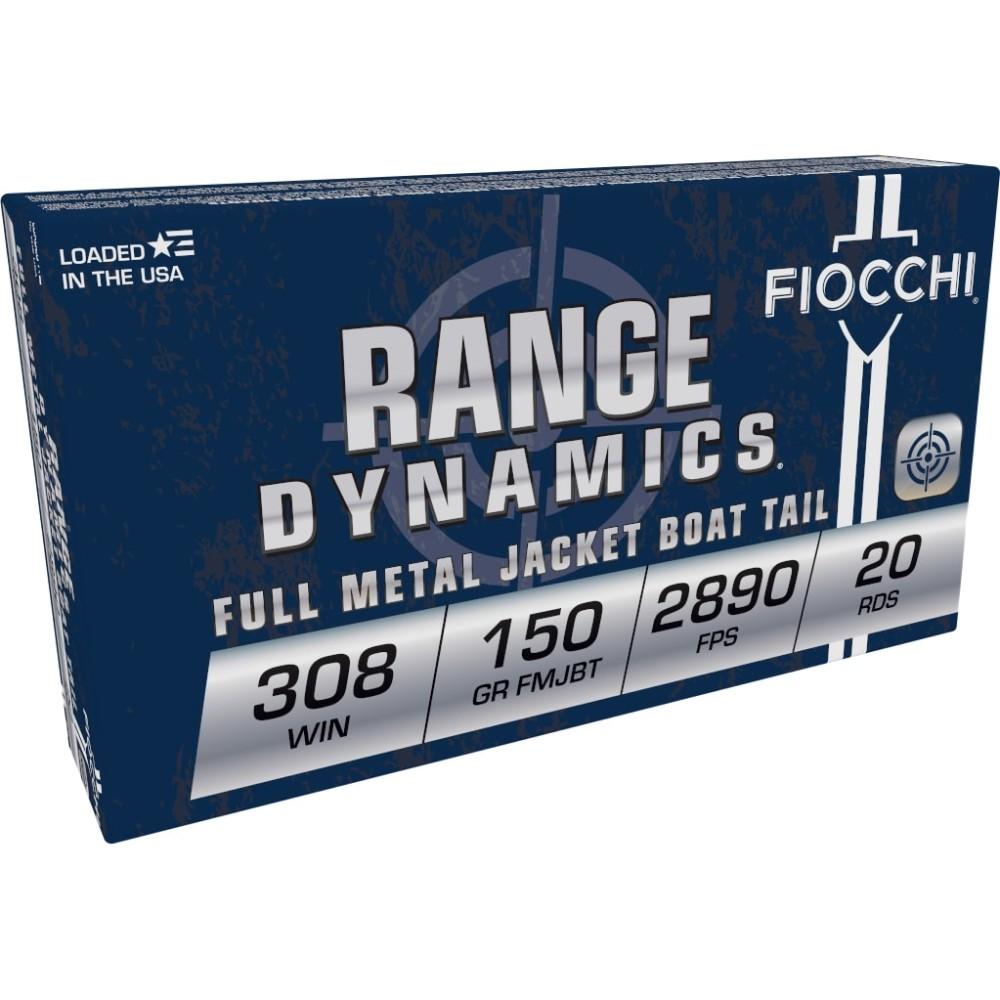 Fiocchi Rifle Shooting Dynamics Rifle Ammunition .308 Win 150 gr FMJ 2890 fps - 20/box Picture of Fiocchi Ammunition FIOCCHI 308 WIN. 150 GR FMJ 20 RD