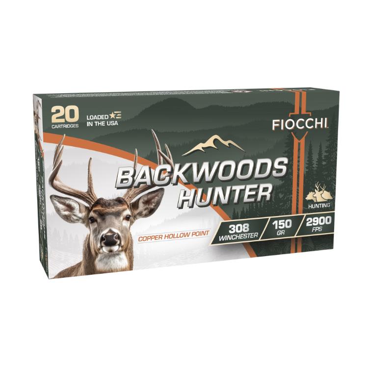 Fiocchi Backwoods Hunter Rifle Ammunition .308 Win.150gr CHP 2900 fps 20/ct Picture of Fiocchi Ammunition Fiocchi Backwoods Hunter 308 Win. 150Gr CHP 2900 fps 20 Rds