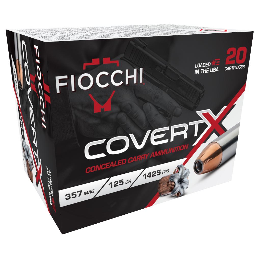Fiocchi CovertX Handgun Ammunition .357 Mag 125gr JHP 1425 fps 20/ct Picture of Fiocchi Ammunition Fiocchi COVERT X 357 Mag JHP 1425 FPS 20 Rounds Ammo