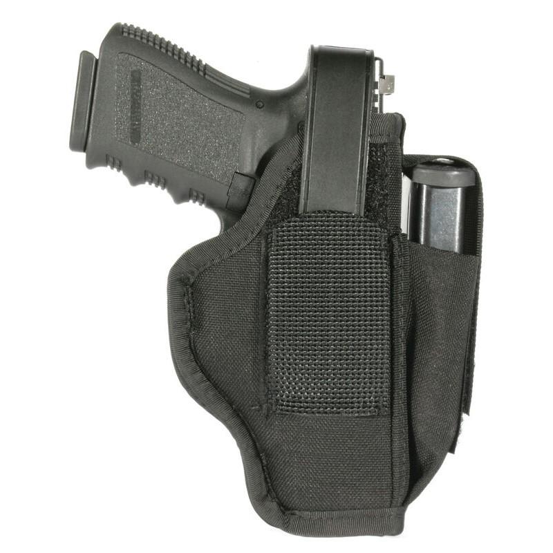 Blackhawk Nylon Multi Use Holster for 3.25-3.75" Barrel Medium/Large Autos Black Ambi Picture of Blackhawk AMBI HOLSTER W/MAG POUCH 3.25-3.75" MED & LRG AUTO
