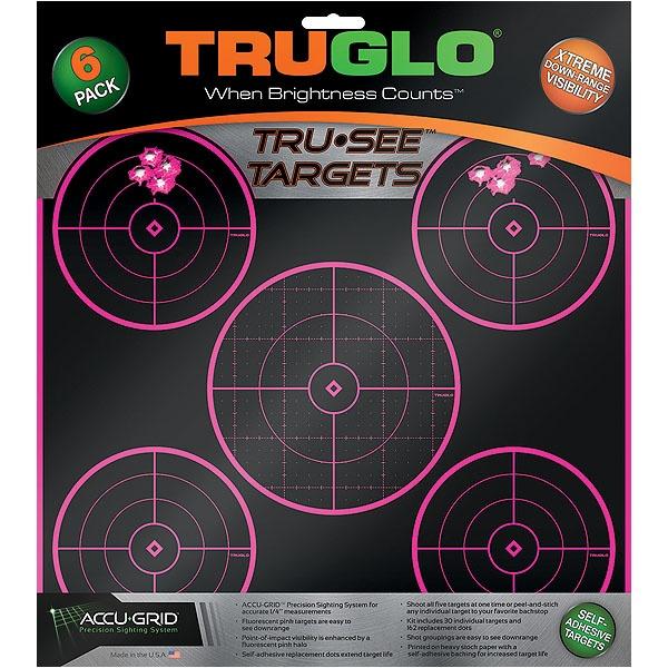 Picture of TRUGLO TARGET 5-BULL 12X12 PNK 6PK