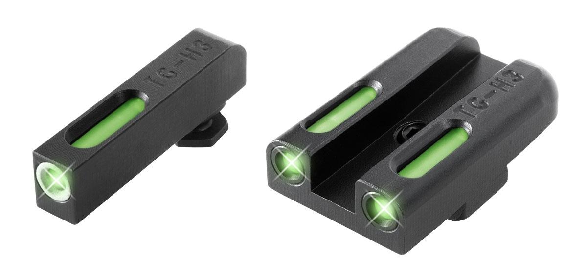 Truglo TFX Tritium/Fiber Optic Day/Night Sights Fits Glock 42 43 43x 48 White Outline Front/Green Rear Picture of TRUGLO TFX BRITESITE GLOCK 42 and 43 SET
