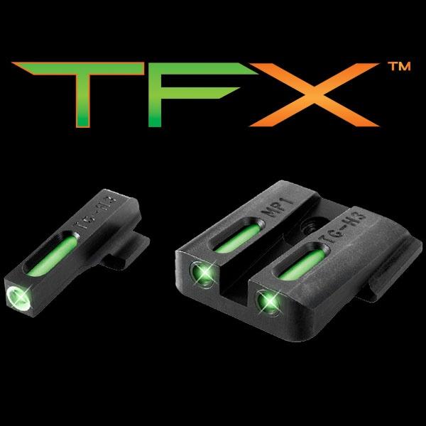 Truglo TFX Tritium/Fiber-Optic Day/Night Sights S&W M&P (including SHIELD & .22 models excluding .22 Compact / C.O.R.E. models) SD9 and SD40 (exclud Picture of TRUGLO TFX BRITESITE S&W M&P SET