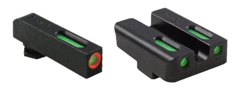 Truglo TFX Pro Tritium/Fiber-Optic Day/Night Sight - Ruger American 9mm & .45 - Orange Outline Front/Rear Green Picture of TRUGLO TFX RUGER AMER SET PRO ORN