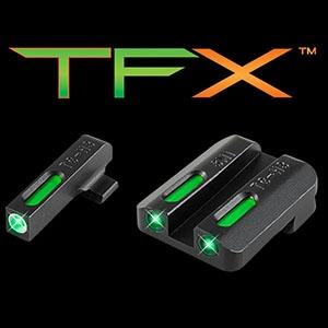 Truglo TFX Tritium/Fiber-Optic Day/Night Sight Set Steyr Mannlicher M-A1 C-A1 S-A1 L-A1 White Outline Front/Rear Green Picture of TRUGLO TFX BRITESITE Steyr Mannlicher M-A1 C-A1 S-A1 L-A1