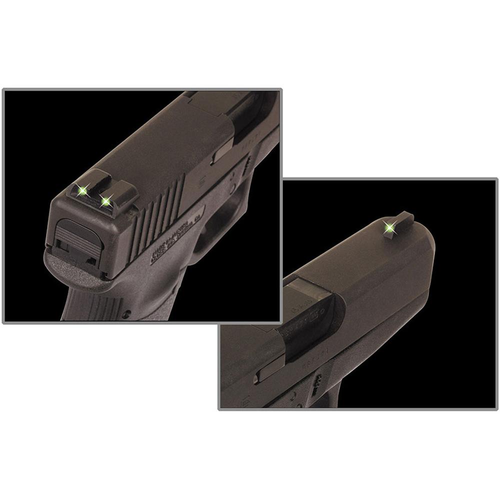 Truglo Tritium Night Sights For Glock 42/43/43x/48 Front Green Rear Green Picture of TRUGLO TRITIUM BRITESITE GLOCK 42 & 43