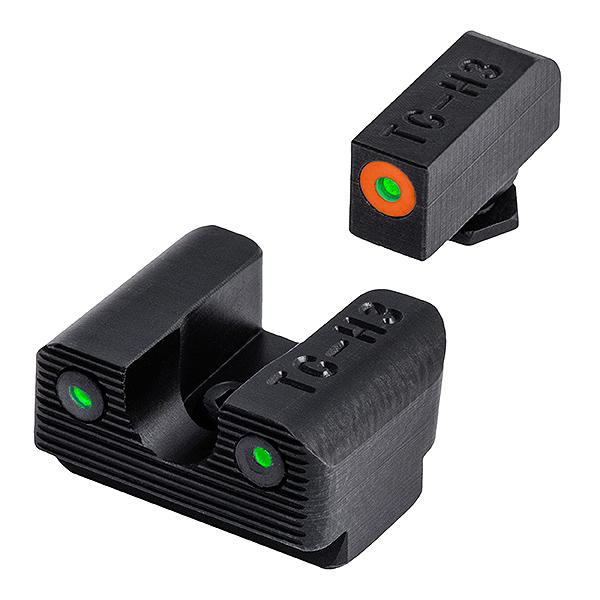 Truglo Tritium Pro Night Sight Set Glock 42/43/43x/48 Orange Picture of TRUGLO TRIT PRO GLOCK 42/43 SET ORN