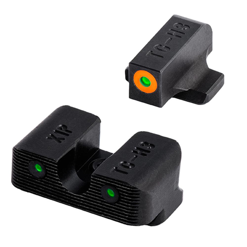 Truglo Tritium PRO Glock 17 19 22 23 24 26 27 33 34 35 3 & 39 MOS LOW Set Orange Picture of TRUGLO Truglo TRIT PRO GLOCK MOS LOW SET ORN