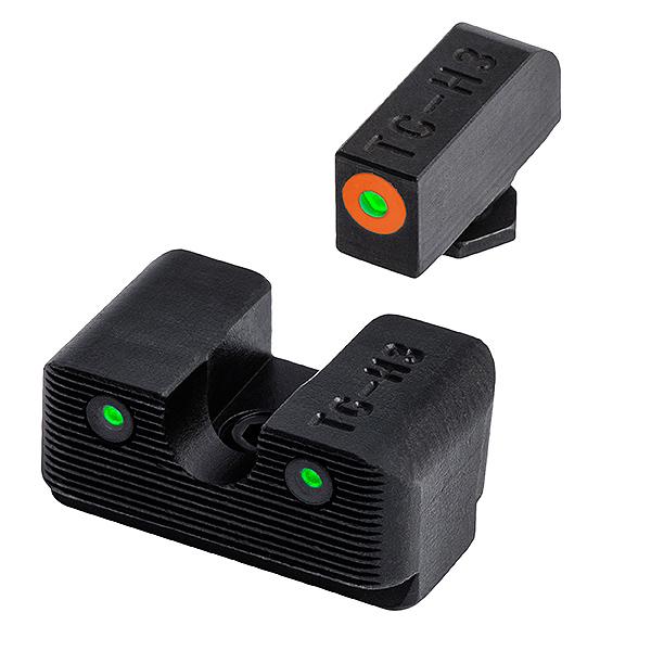 Truglo Tritium Pro Night Sight Set (High) Glock 20 21 25 28 29 30 31 32 37 40 and 41(Excluding M.O.S. models) - Orange Picture of TRUGLO TRIT PRO GLOCK HIGH SET ORN