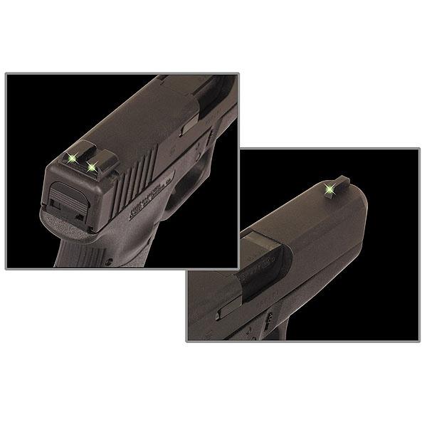 Truglo Tritium Night Sights Fits Novak .260/.450 Set - Front Green/Rear Green Picture of TRUGLO TRITIUM BRITESITE NOVAK 1911 5" GVT .45'S