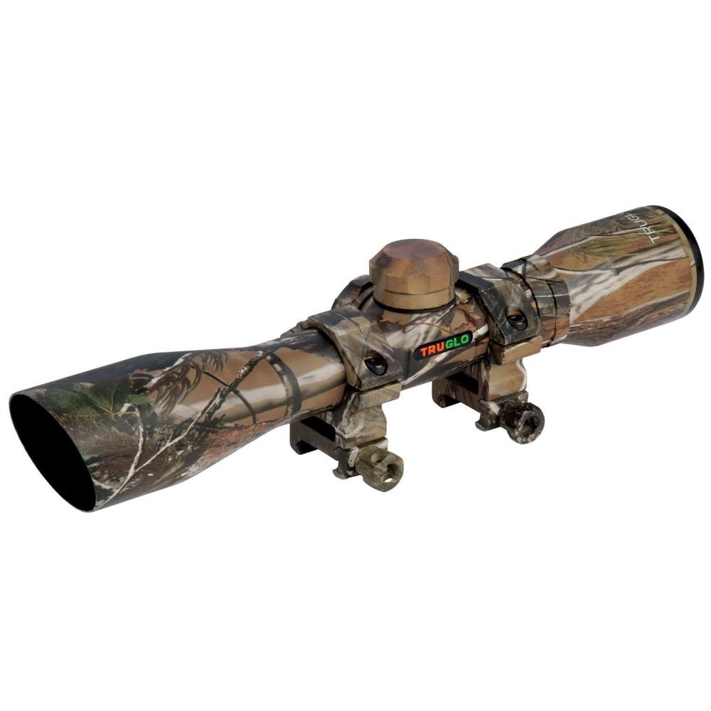 Truglo Compact Shotgun Rifle Scope - 4x32mm Diamond Ballistic Realtree APG Picture of TRUGLO SCP SR 4X32 W/RNG DIAM CAMO