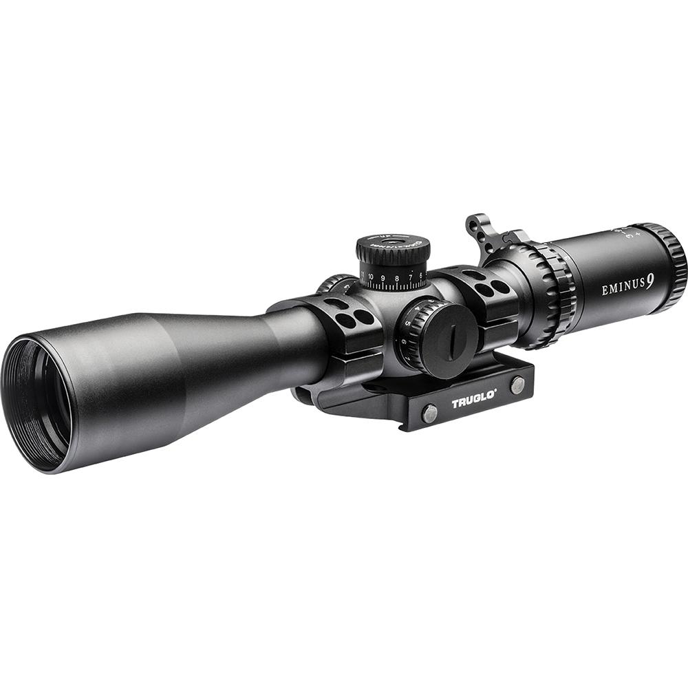 Truglo EMINUS9 Rifle Scope - 3-9x42mm 30mm Illum. TacPlex Reticle w/ APTUS-M1 Mount Black Picture of TRUGLO SCP EMI 3-9X42 30MM IR ML 1PC