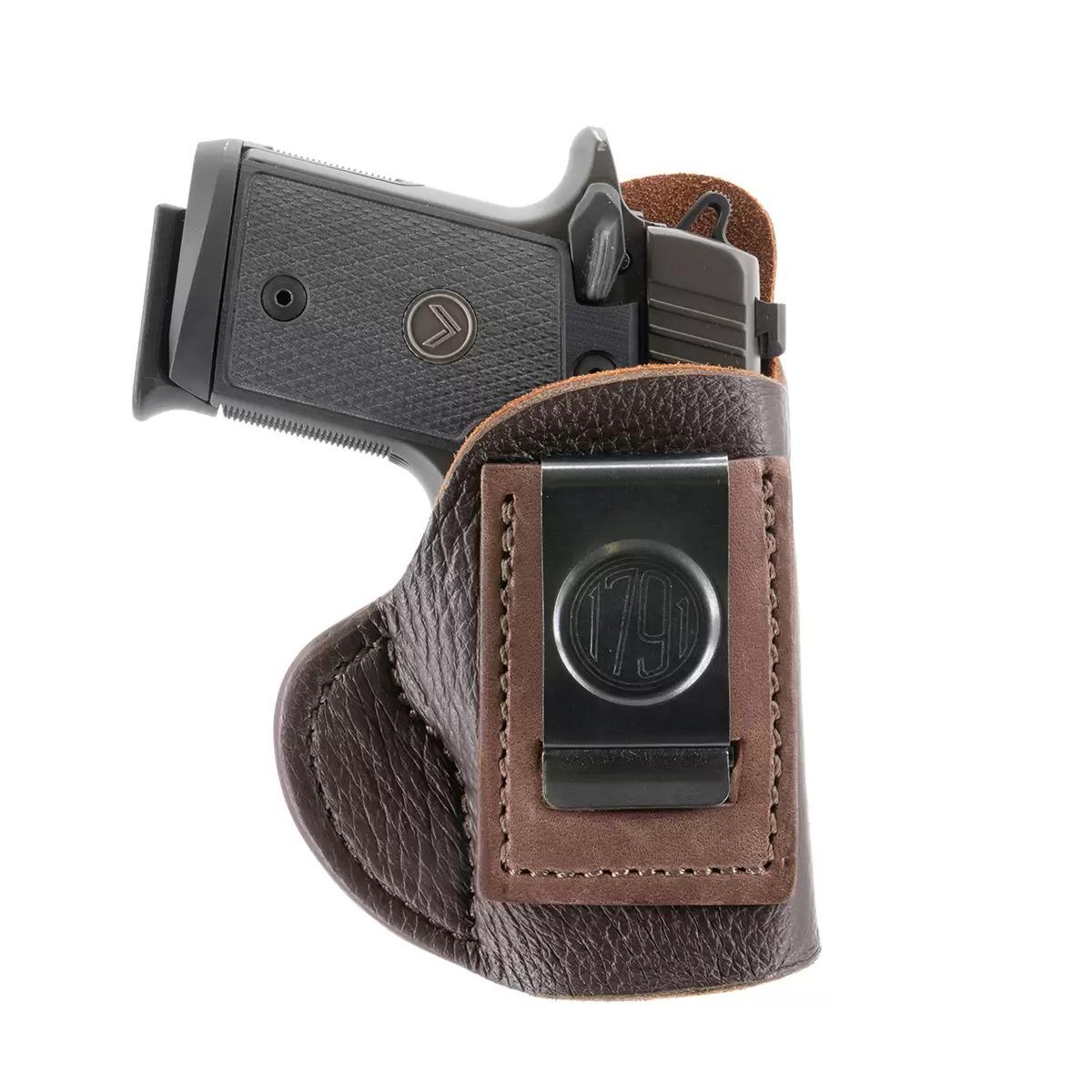 1791 Fair Chase Deer Hide IWB Holster Size 0 Brown RH