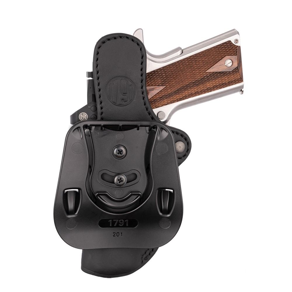 Picture of 2nd Amendment 1791 LLC 1791 Optic Ready OWB Paddle Holster Size 2.1 Stealth Black RH