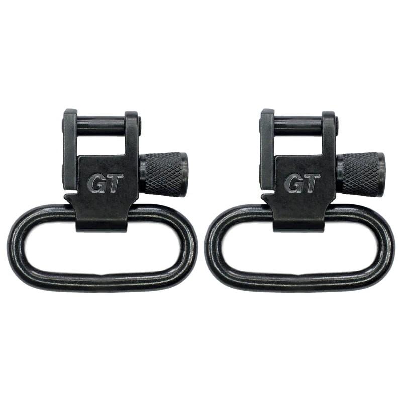 Grovtec 1" Locking Swivel Set Black 2/ct