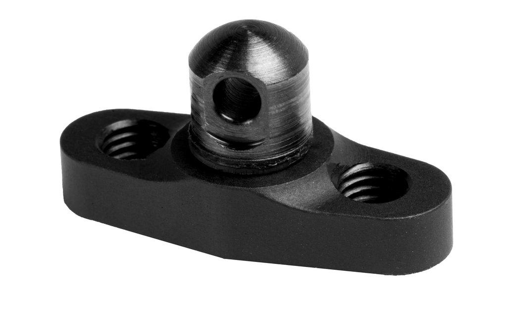 Grovtec Flanged Stud Mount Keymod Black Picture of Grovtec Us Inc. KEYMOD STUD MOUNT