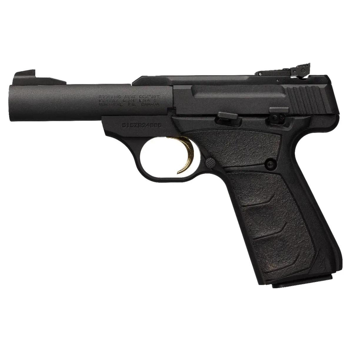 Browning Buck Mark Micro Bull Barrel Handgun .22 LR 10rd Magazines(2) 4" Barrel UFX Grips Picture of Browning Firearms Browning Buck Mark BULL BBL BLK UFX 22LR