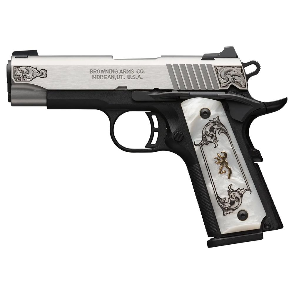 Browning 1911-380 Medallion Handgun .380 ACP 8rd Magazine 3.64" Barrel Black Stainless Picture of Browning Firearms Browning 1911 380ACP BLMEDSS ENGCMP 3 DT