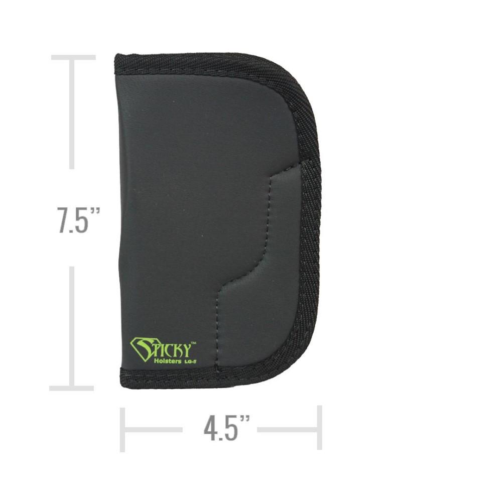 Sticky Holsters Large Sticky Pocket Holster for 4" Revolvers Grey Ambi Picture of Sticky Holsters Designed for large revolvers up to 4 in barrel