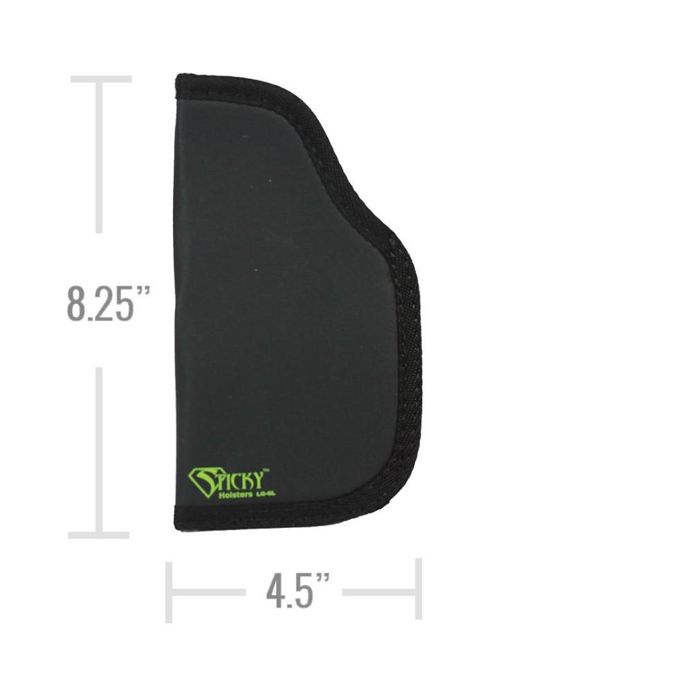 Sticky Holsters Large Sticky Pocket Holster for 5" Large/Full Size Autos with Laser Grey Ambi Picture of Sticky Holsters Fits large & full size frames up to 5 in bar w/under barrel mounted laser
