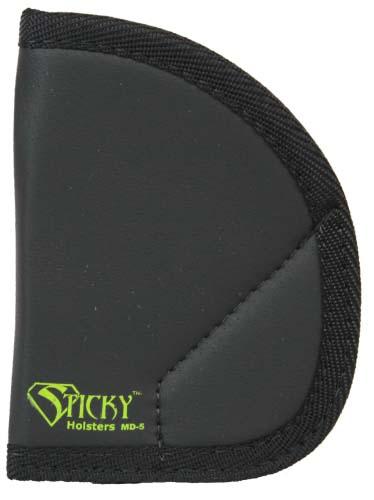 Sticky Holsters Medium Sticky Holster for S&W J Frame Revolvers Black Ambi Picture of Sticky Holsters IWB/Pocket for S&W J-Frame and similar with 2.25" barrel BLK AMBI