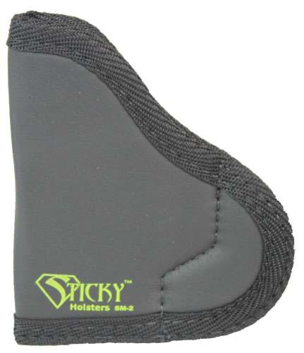 Sticky Holsters Small Sticky Pocket Holster for 2.5" Pocket 380s Black Ambi