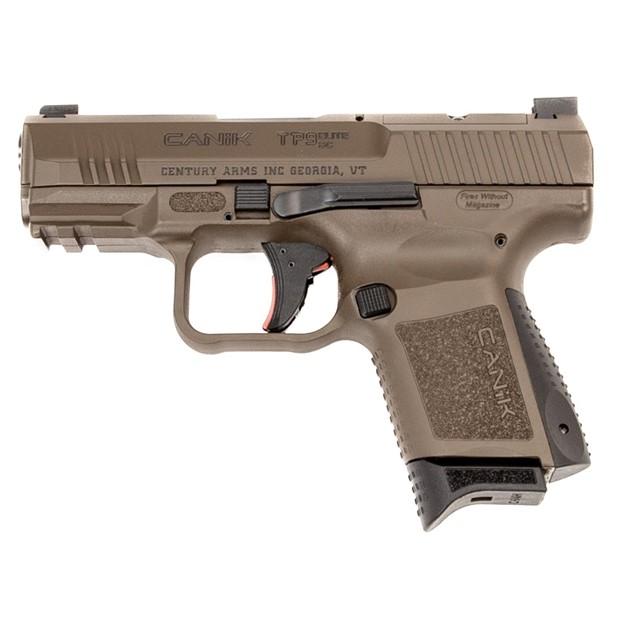 Century Arms Canik TP9 Elite SC 9mm Luger 12rd Magazine 3.5" Barrel Patriot Brown w/Full Kit - BLEMISHED Picture of Century Arms Canik TP9 ELITE SC 9MM 12RD 3.5inBBL DOT SIGHT PATRIOT BROWN BLEM