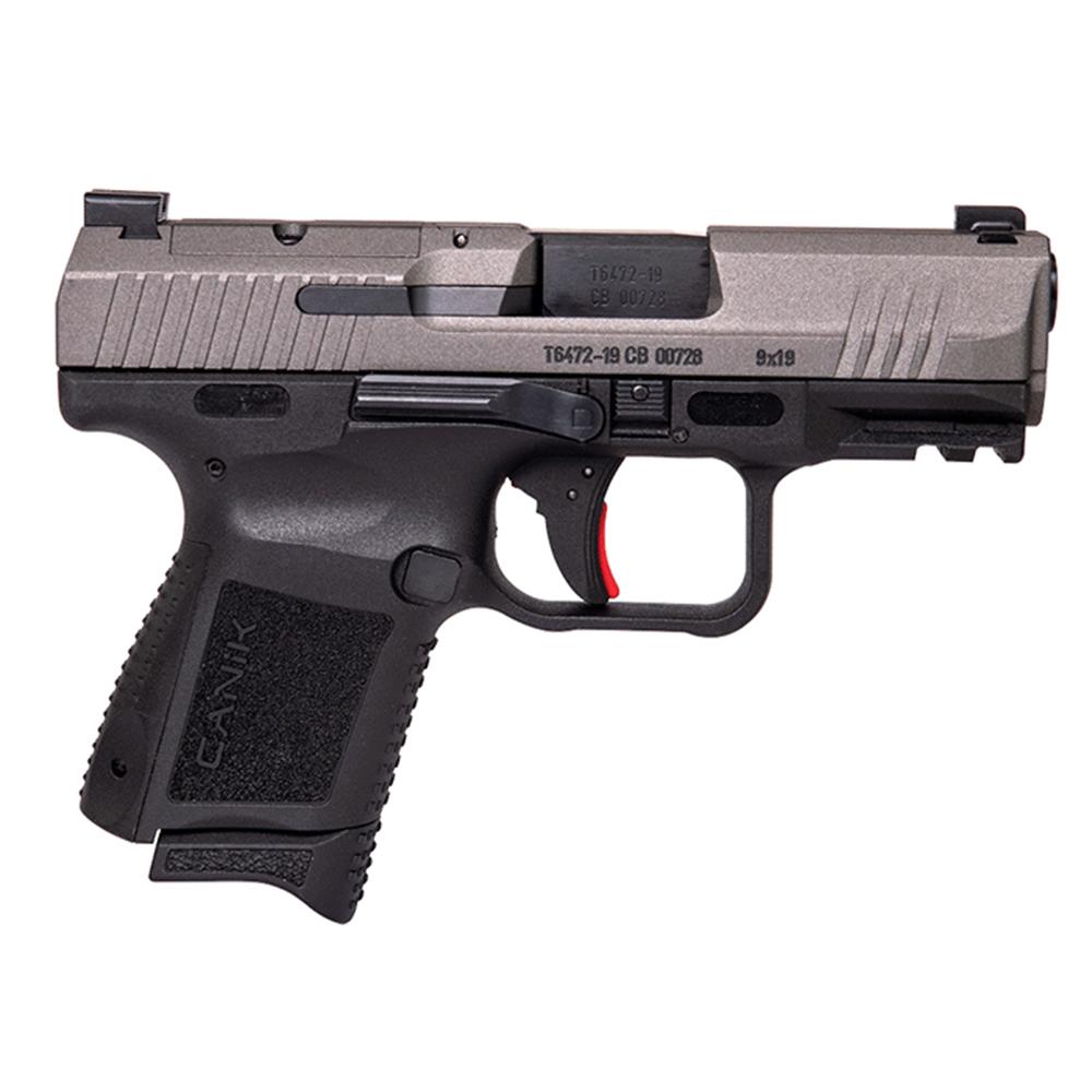 Century Arms Canik TP9 Elite SC 9mm Luger 12rd (1) & 15rd (1) Magazines 3.5" Barrel Tungsten Slide/ Black Grip