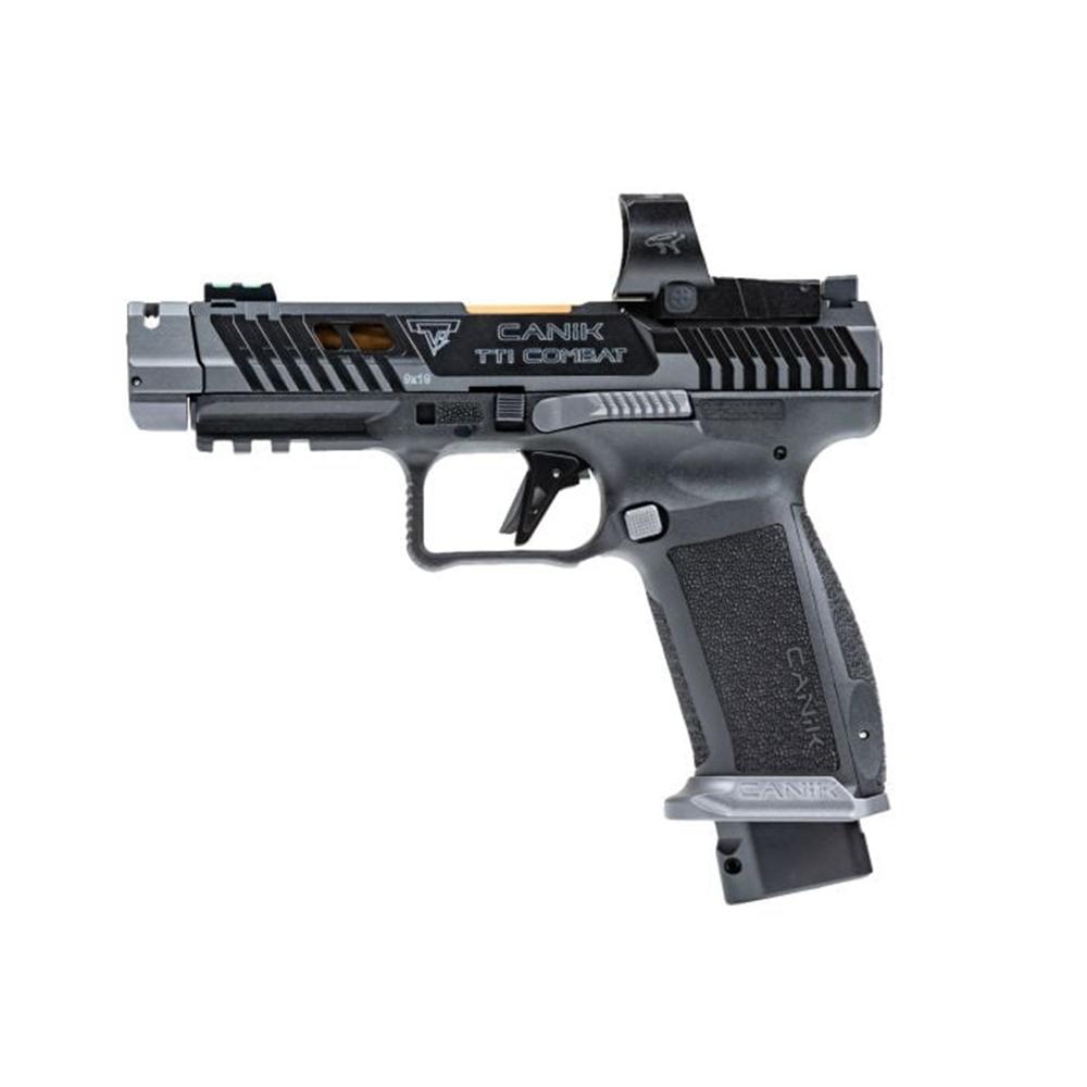 Canik TTI Combat Handgun 9mm Luger 18rd Magazines (2) 4.6" Barrel Smoke with MECANIK MO3 Picture of Century Arms Canik TTI Combat Smoke w/ MECANIK MO3 .9mm Pistol
