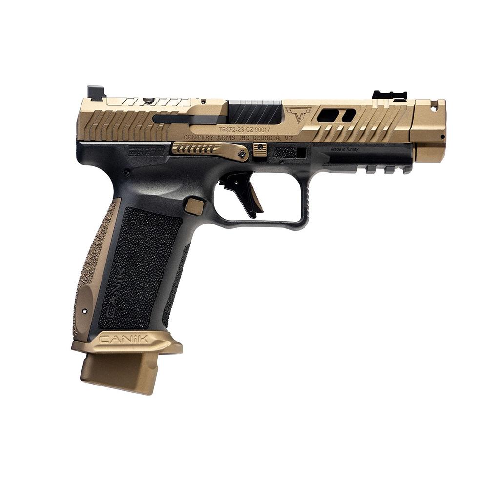 Canik TTI Combat Handgun 9mm Luger 10rd Magazines (2) 4.6" Barrel Black and Bronze Picture of Century Arms Century Canik TTI Combat 9mm (2) 10rd mags