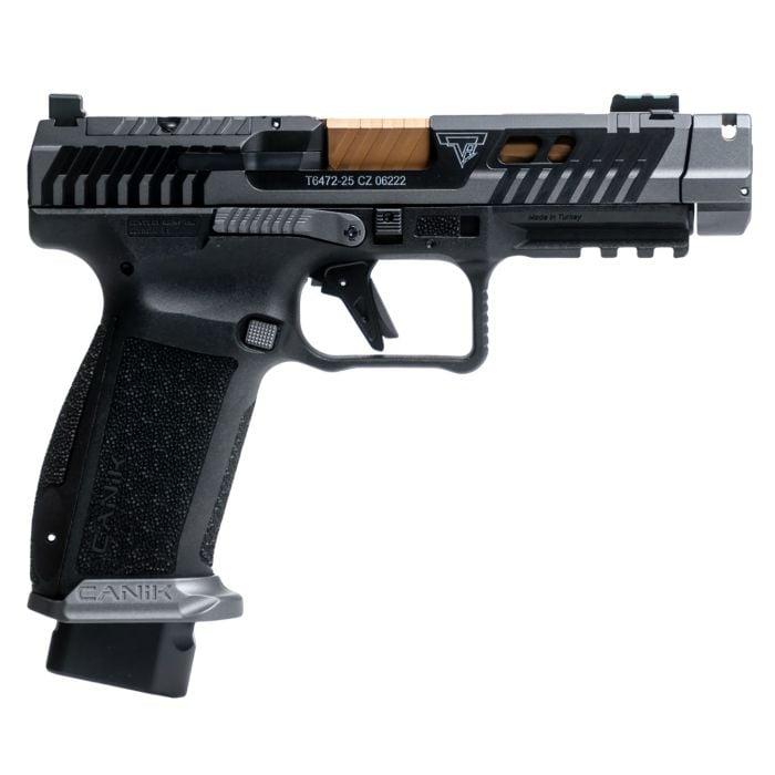 Canik TTI Combat Handgun 9mm Luger 10rd Magazines (2) 4.6" Barrel Smoke Picture of Century Arms Canik TTI Combat Smoke 10rd 9mm Pistol