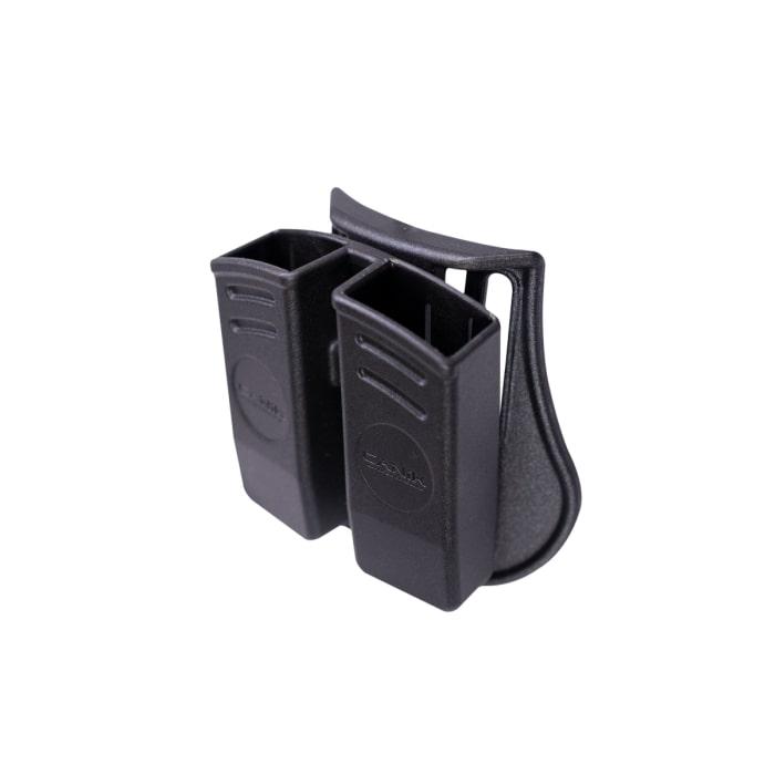 Canik Universal Double Magazine Pouch Black Polymer Picture of Century Arms CANIK HOLSTERPOLYMER/BLACK; UNIVERSALDOUBLE MAG POUCH