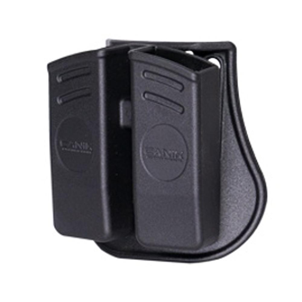 Canik Universal Double Magazine Pouch Black Polymer Picture of Century Arms CANIK HOLSTERPOLYMER/BLACK; UNIVERSALDOUBLE MAG POUCH