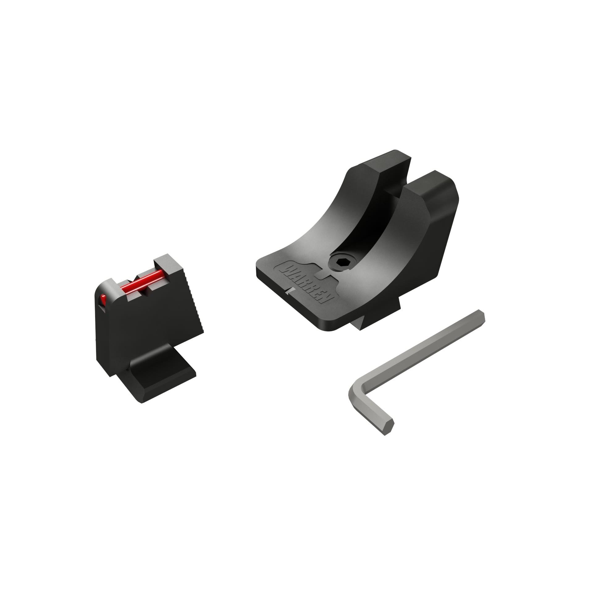 Canik Warren Tactical Suppressor Sight Fiber Front Wide Blacked Out Rear Picture of Century Arms CANIK WARREN TACTICAL SUPPRESSOR SIGHT(FIBER FRONT & WIDE BLACKED-OUT REAR)