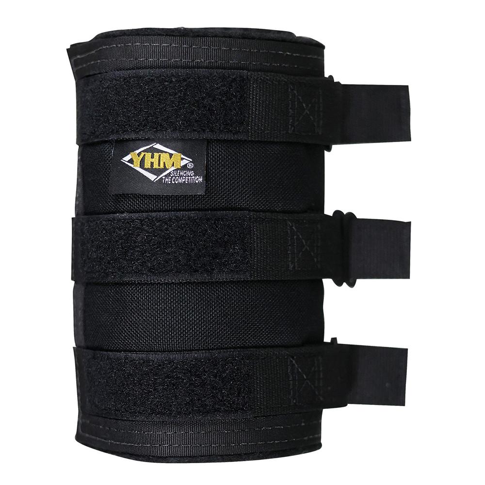 YHM Bad Larry Sound Suppressor Cover 6.3" Black Picture of Yankee Hill Machine YHM SOUND SUPPRESSOR COVER BAD LARRY