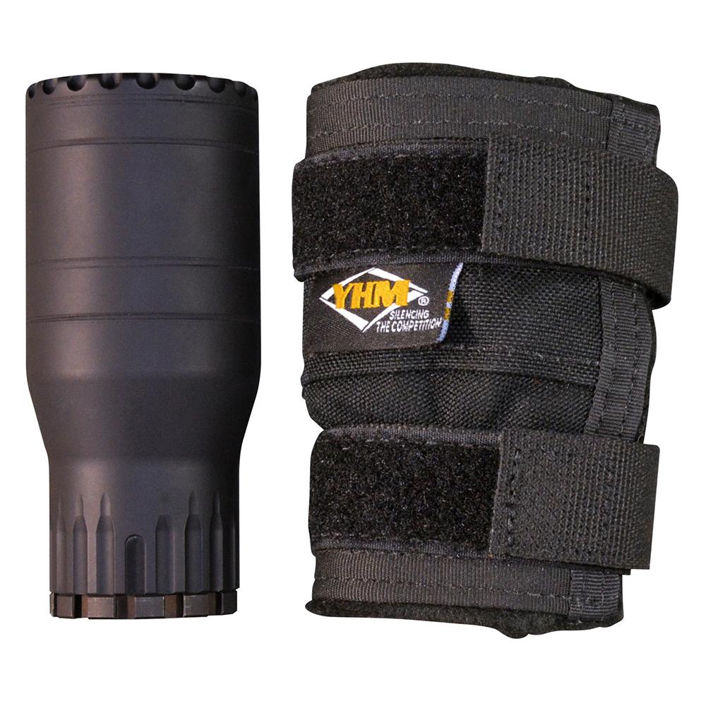 YHM Sound Suppressor Cover Fat Cat 4.5" Black Picture of Yankee Hill Machine YHM SOUND SUPPRESSOR COVER FAT CAT